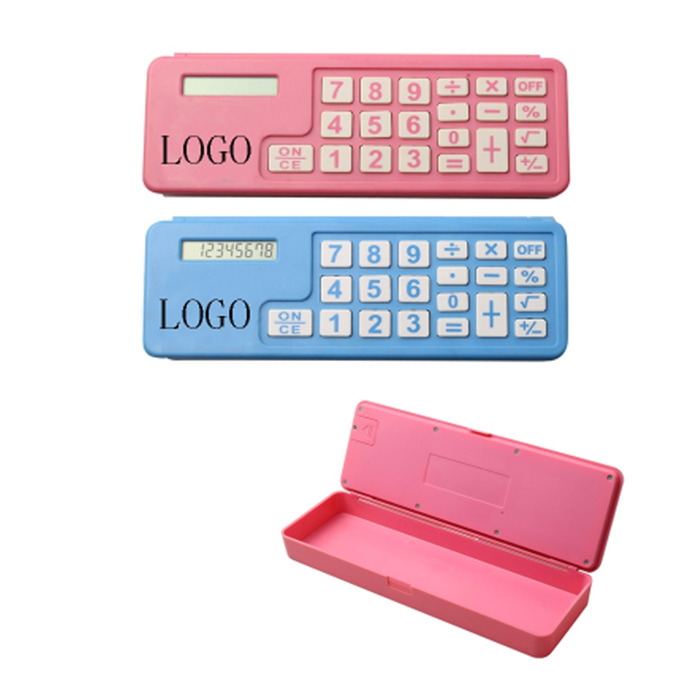 Students Pencil Case with Calculator Custom Printed