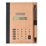 Custom Recycled Solar Calculator with Pen, Note Pad, Sticky Notes