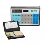 Solar Calculator w/ Sticky Notes Logo Branded