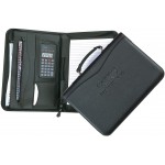 Executive Zip & Carry Zipper Portfolio with Logo