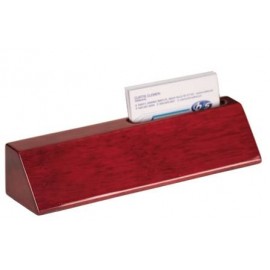 Name Plate Wedges - Bus. Card Holder - 2" x 8" with Logo