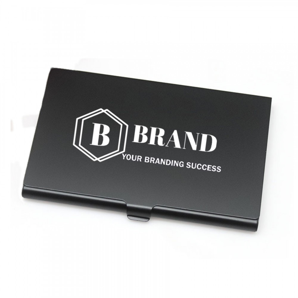Logo Branded Aluminum Business Card Holder Case