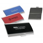 Two Tone Metal Business Card Case with Logo