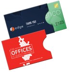 RFID Open Thumb Gift Card Holder Printed Full Color (3" x 2") with Logo