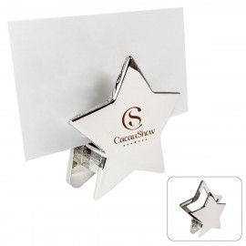 Star Shaped Metal Memo-Mail Holder with Logo