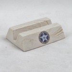 Wedge Business Card Holder with Logo