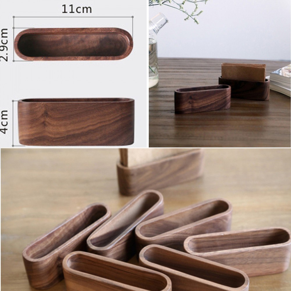 Logo Branded Wooden Card Holder Logo Branded Wooden Card Holder
