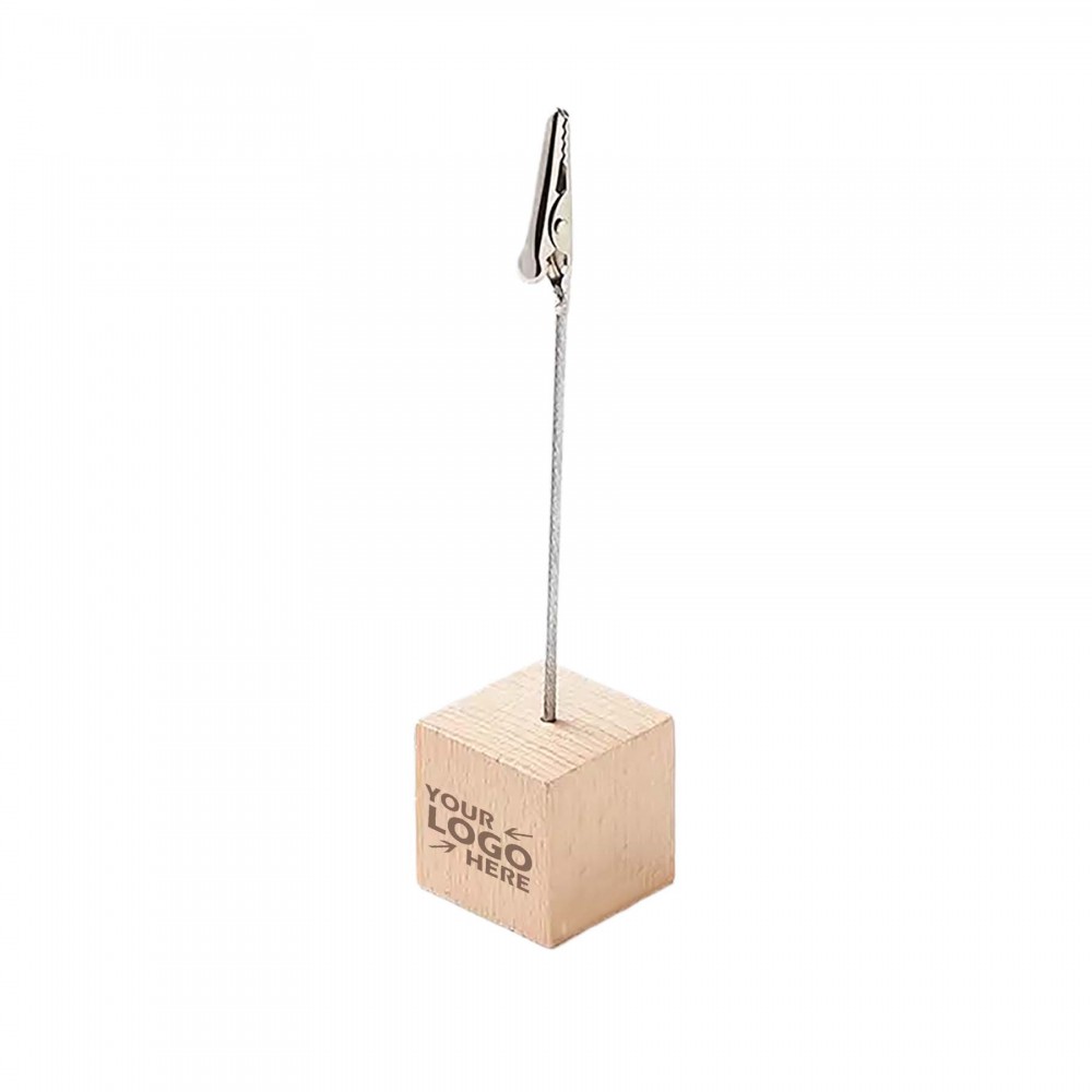 Promotional Wood Cube Note Clip Promotional Wood Cube Note Clip