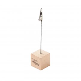 Promotional Wood Cube Note Clip