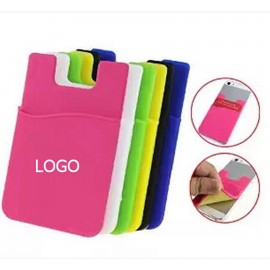 Smart Silicone Cell Phone Wallet Pocket. with Logo