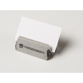 Personalized Chiseled Business Card Holder
