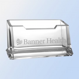 Acrylic Single Tier Business Card Holder with Logo  Acrylic Single Tier Business Card Holder with Logo