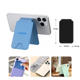 2-in-1 Magnetic Wallet Phone Stand with Logo