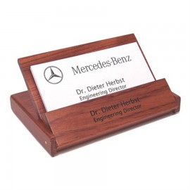 Customized Rosewood Folding Business Card Holder  Customized Rosewood Folding Business Card Holder