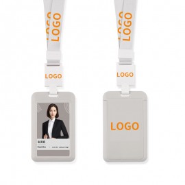Customized ID Card Badge Holder with Telescopic Lanyard  Customized ID Card Badge Holder with Telescopic Lanyard