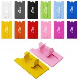 Silicone Phone Holder Wallet/Card Pocket with Logo  Silicone Phone Holder Wallet/Card Pocket with Logo