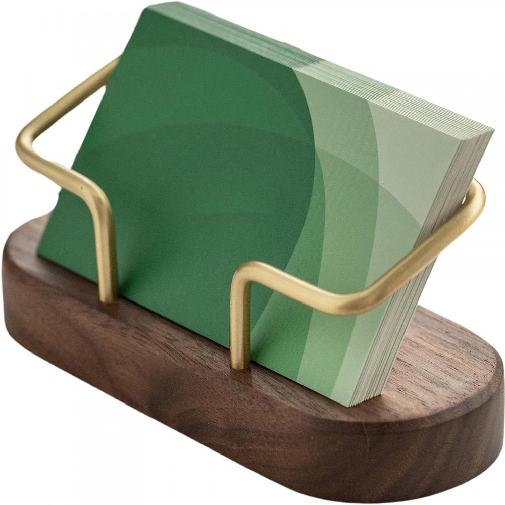 Logo Branded Wooden Business Card Holder for Desk Logo Branded Wooden Business Card Holder for Desk
