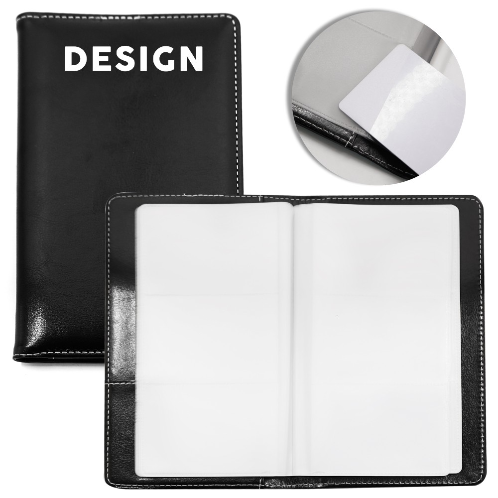 Custom Leather Business Card Book Holder