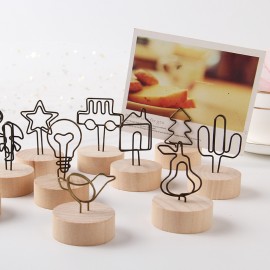 Desk Card Clip Memo Holder with Logo
