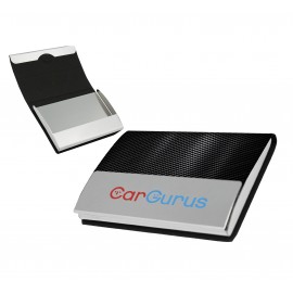 Custom Leatherette/Metal Business Card Case