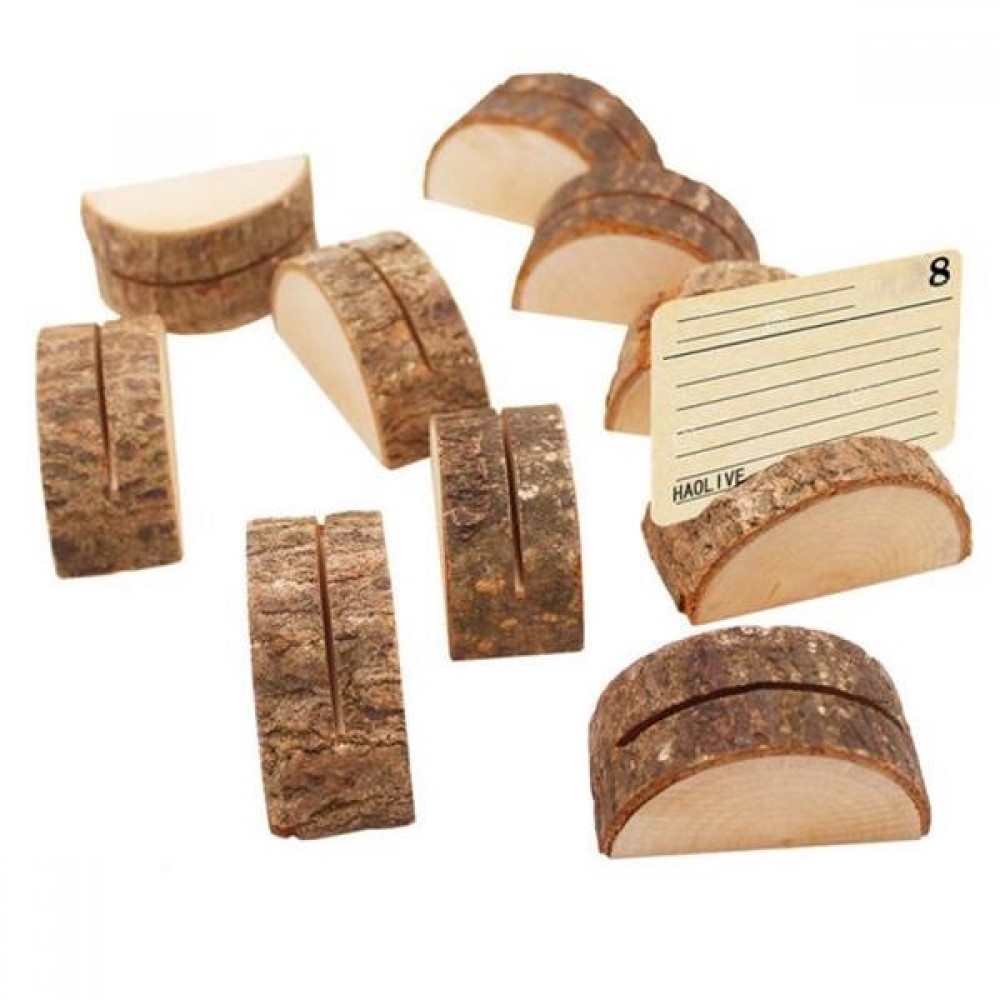 Promotional Wooden Card Holder Ornament (2.5"x 1.1"x 1.2")