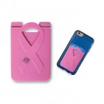 Breast Cancer Awareness Silicone Card Holder with Logo