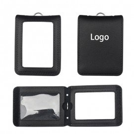 Promotional Genuine Leather Badge Holder with Lanyard  Promotional Genuine Leather Badge Holder with Lanyard