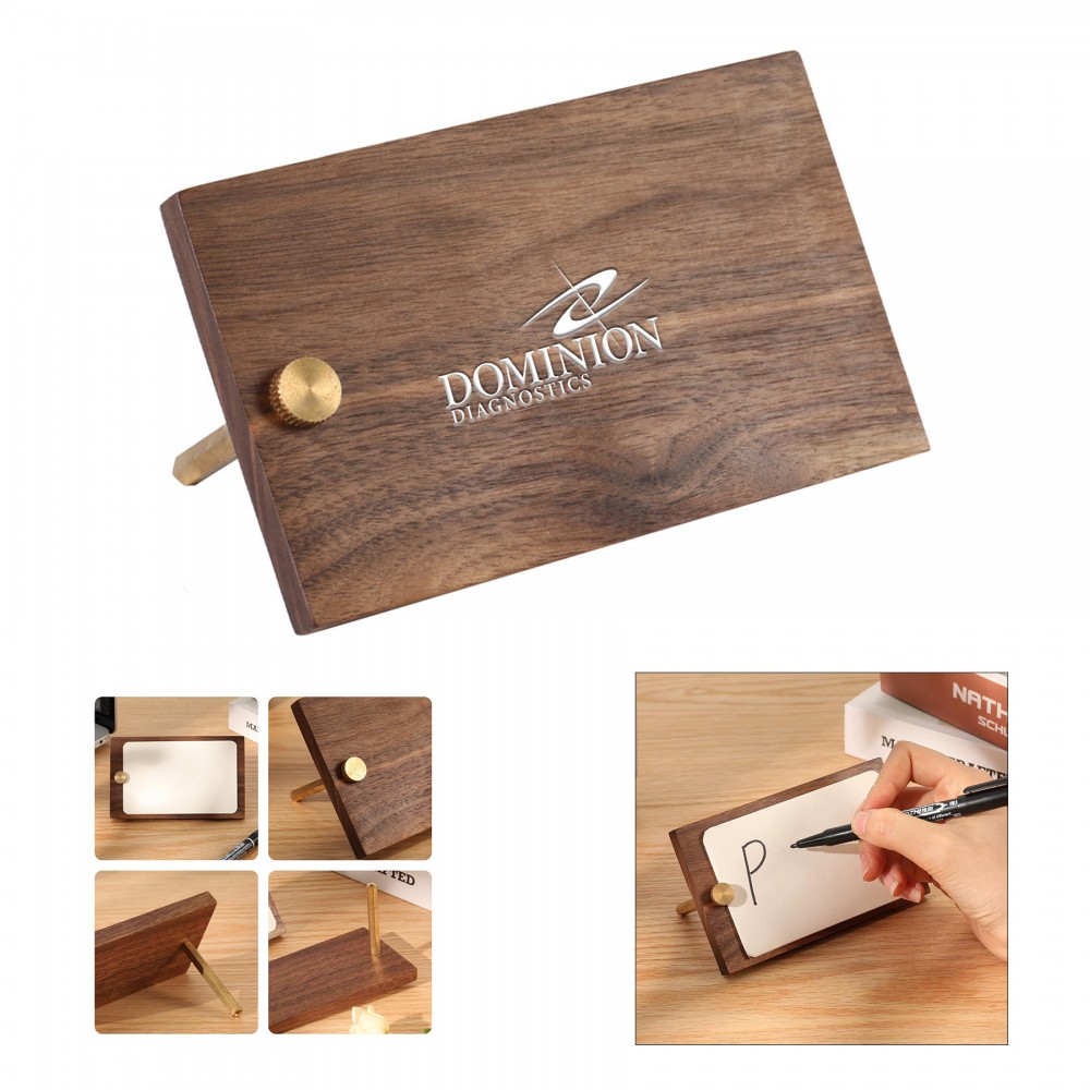 Wood Name Card Holder with Logo