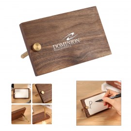 Wood Name Card Holder with Logo