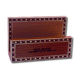 4-3/8"x1-3/4"x2-3/4" Card Holder/Letter Rack with Logo