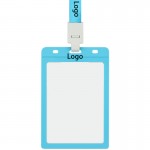 Personalized One-Piece Flip ID Card Badge Holder