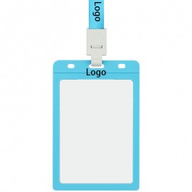 Personalized One-Piece Flip ID Card Badge Holder  Personalized One-Piece Flip ID Card Badge Holder