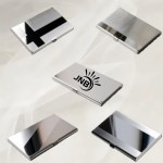 Premium Stainless Steel Card Case with Logo