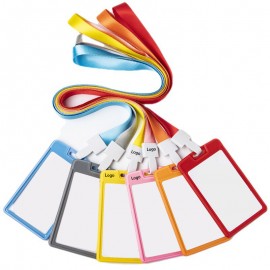 Customized Push Pull ID Card Badge Holder