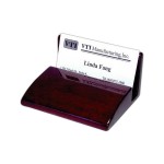 Piano Finish Business Card Holder with Logo