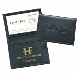 The Leader Leather Card Case with Logo  The Leader Leather Card Case with Logo