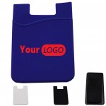 Custom Silicone Phone Wallet With Custom Imprint Adhesive Card Holder