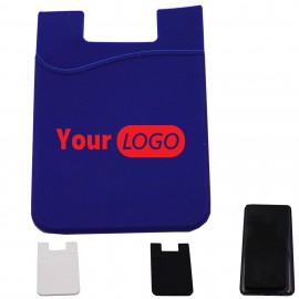 Custom Silicone Phone Wallet With Custom Imprint Adhesive Card Holder  Custom Silicone Phone Wallet With Custom Imprint Adhesive Card Holder