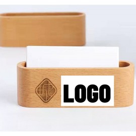 Custom Beechwood Customized Name Card Case  Custom Beechwood Customized Name Card Case