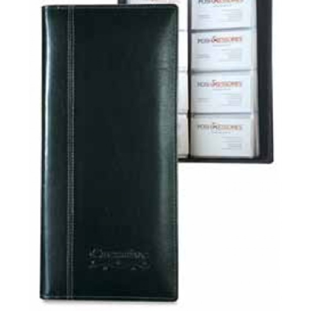 Atlantis Leather 4-Row Business Card File with Logo Atlantis Leather 4-Row Business Card File with Logo