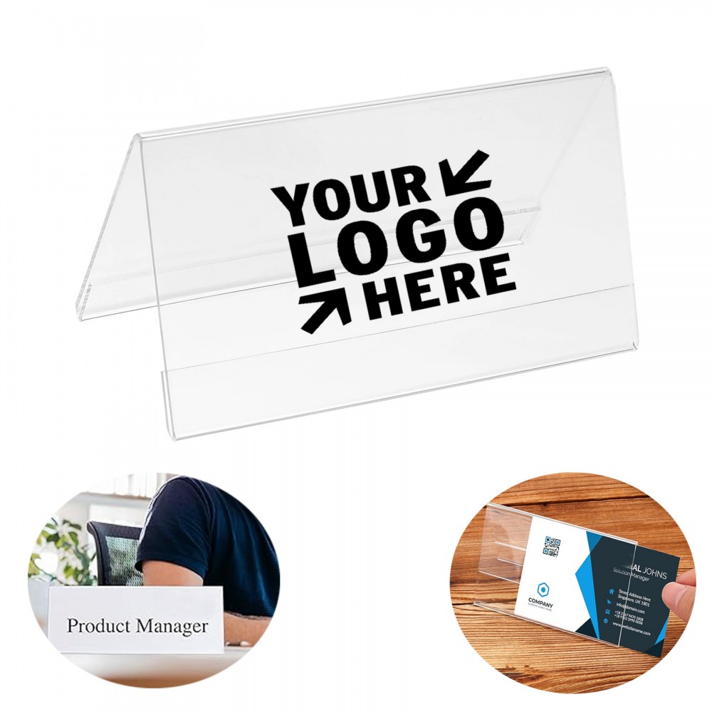 Name Plate Table Holder with Logo Name Plate Table Holder with Logo