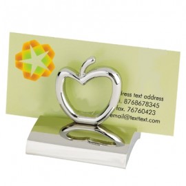 Promotional Chrome Apple Business Card Holder
