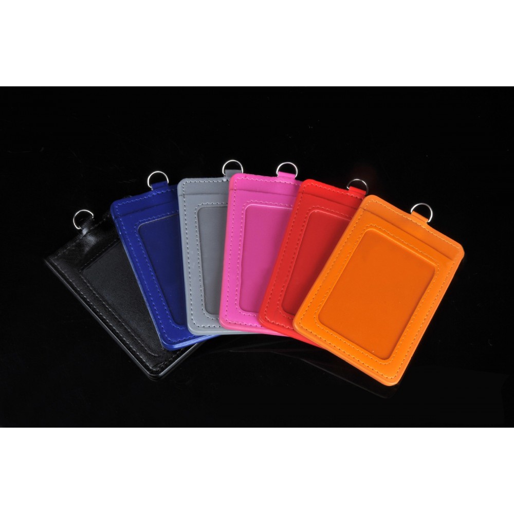 PU Leather Card Holder/Luggage Tag with Logo