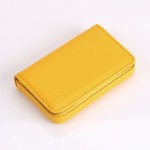 Personalized Leather Business Card Holder with Velvet Lining