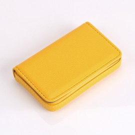 Personalized Leather Business Card Holder with Velvet Lining