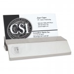 Business Card Holder Silver with Logo