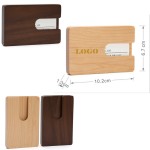 Wooden Business Card Box Logo Branded
