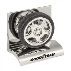 Logo Branded Tire-Shaped Business Card Holder