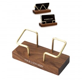 Logo Branded Wood Business Card Holder