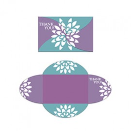 Self Locking Gift Card Holder Offset (3"x2") with Logo  Self Locking Gift Card Holder Offset (3"x2") with Logo
